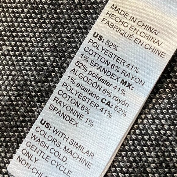 White House Black Market Tweed Knit Cardigan Oversized Collar Size XXS - Picture 6 of 6